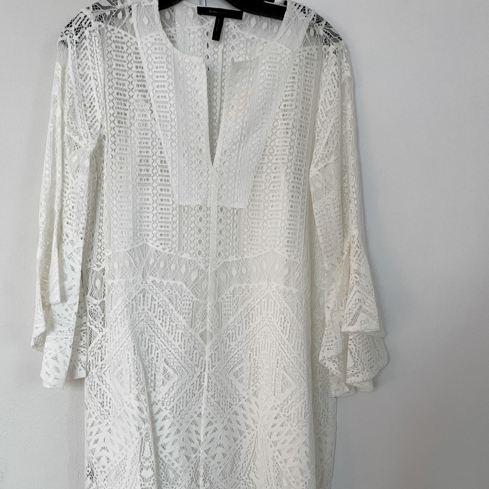 BCBG beautifully embroidered dress